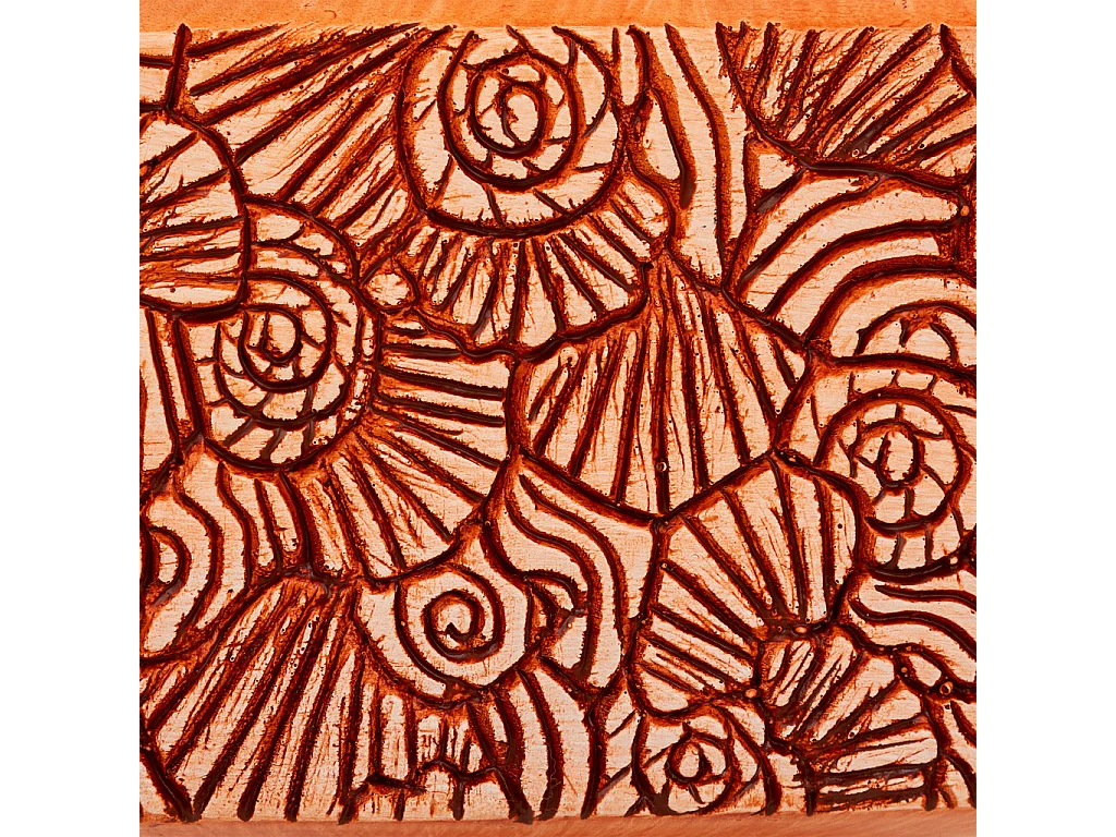 Caja decoración de poliresina naranja 16x16x13,5