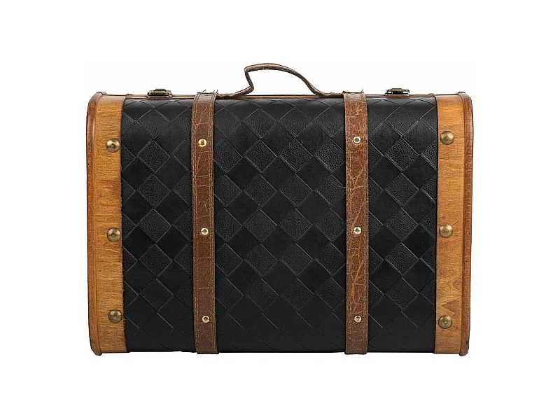 Maleta de madera blanca 43x30x17h cm