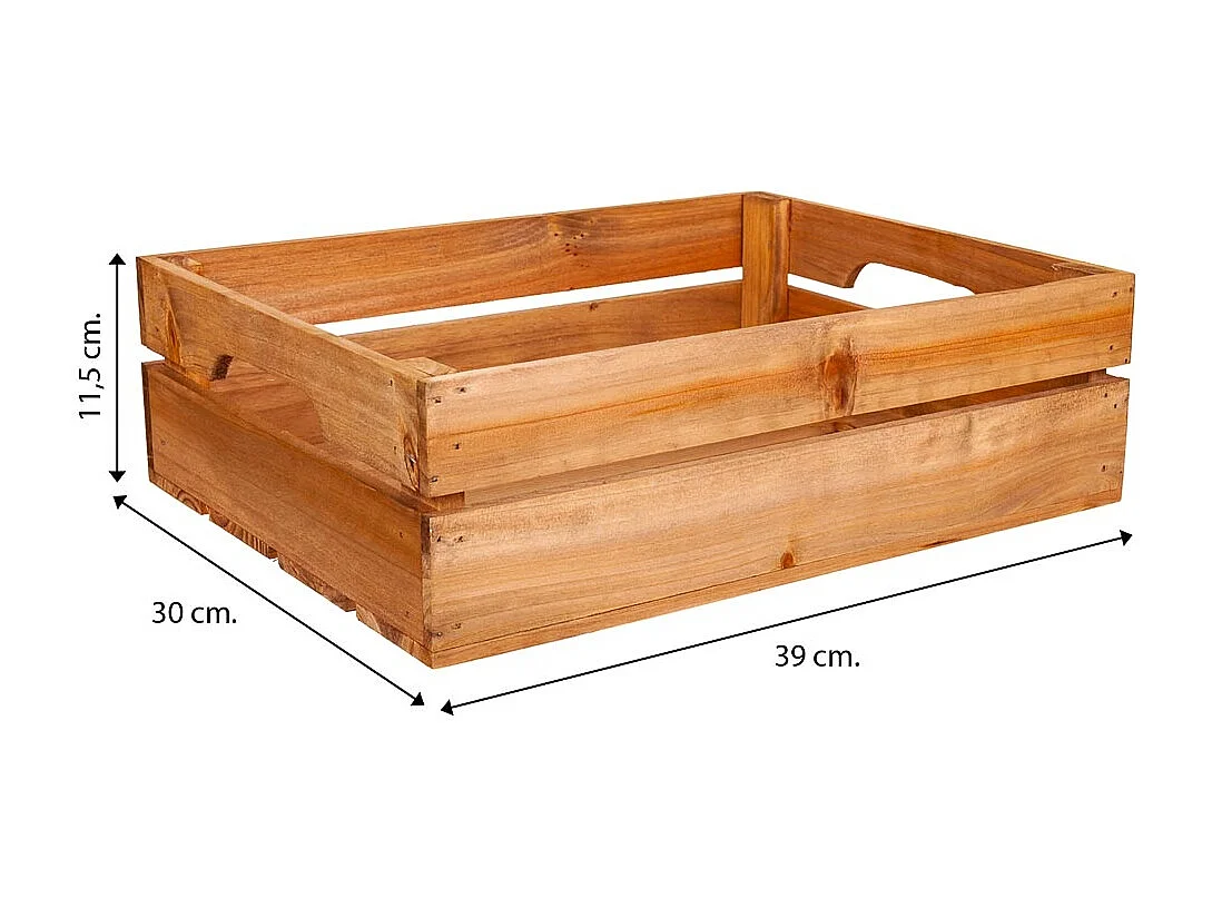 Braune Holzschublade 39x30x11,5h cm