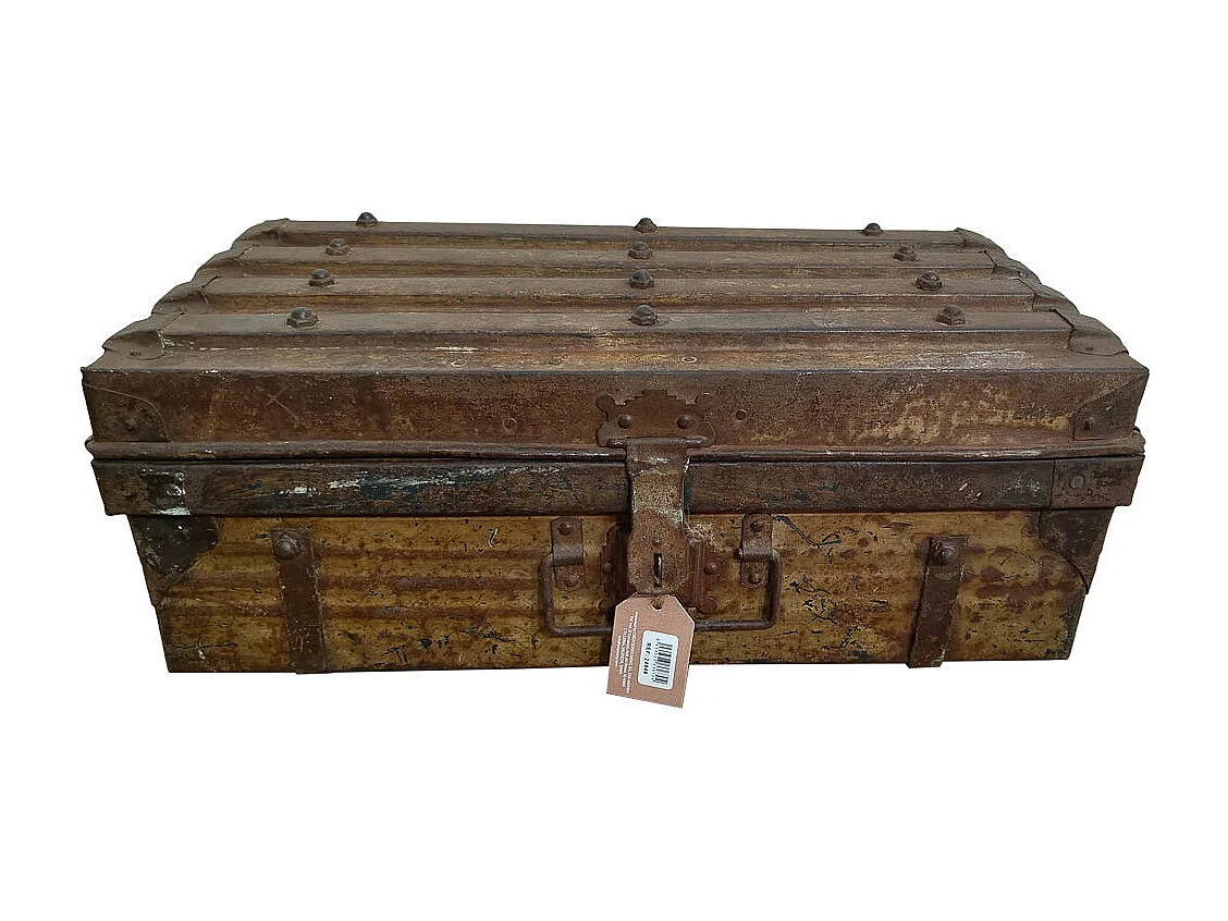 Valise en métal marron 52x31x19h