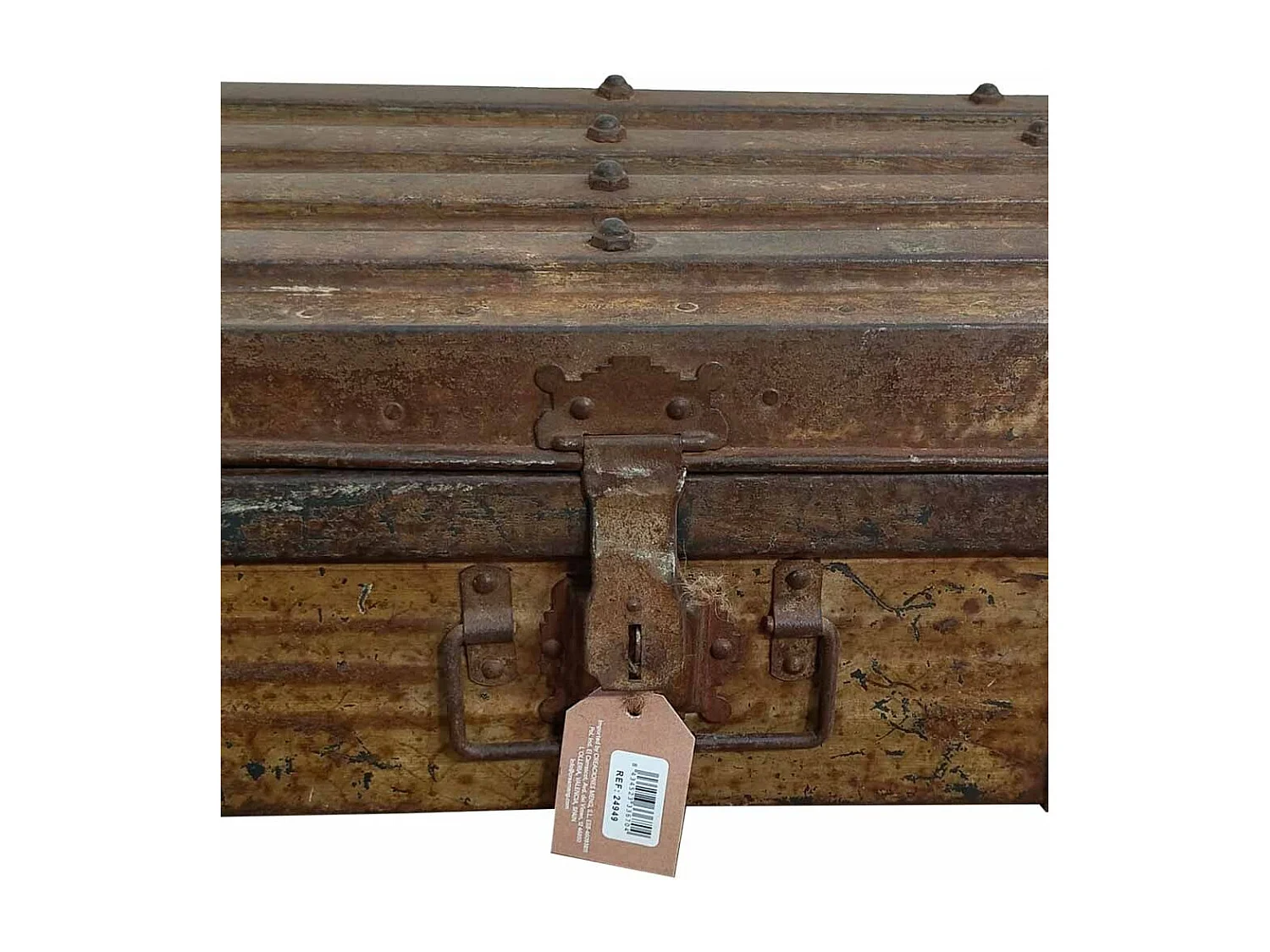 Valise en métal marron 52x31x19h