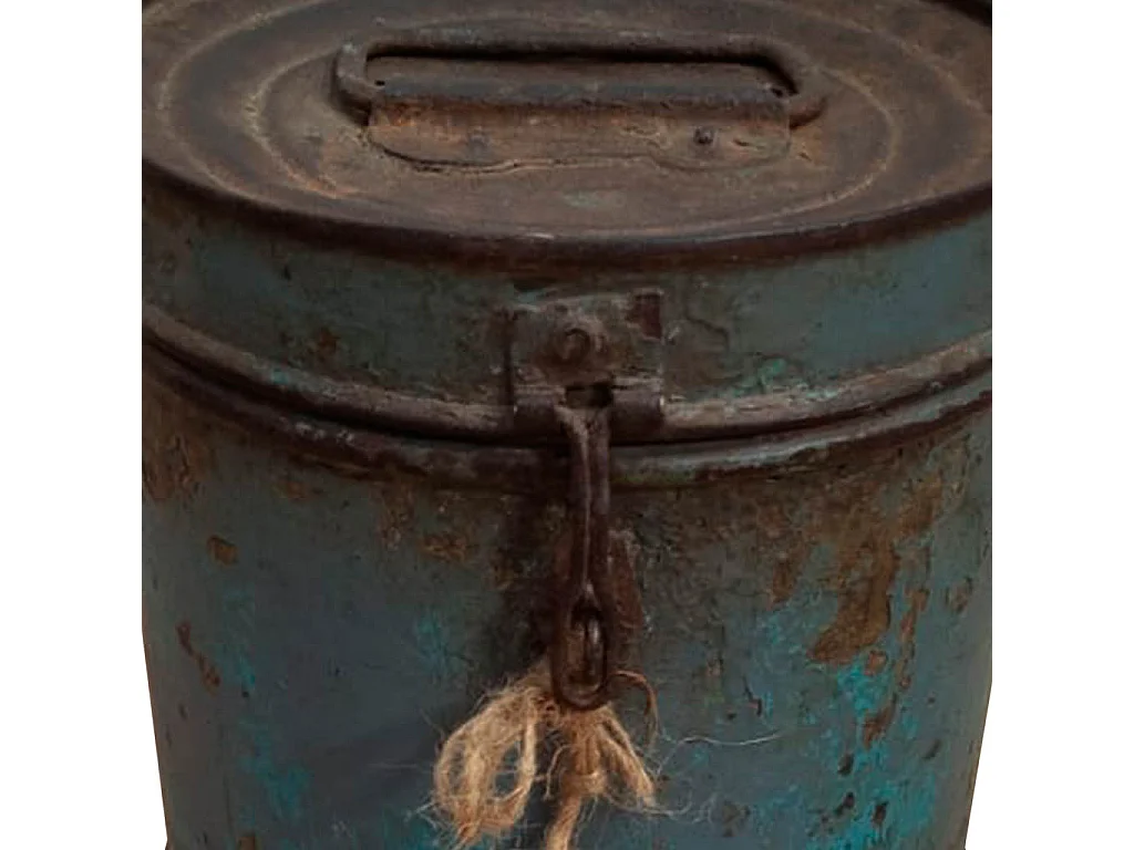 Fusto in metallo blu 24x24x24h