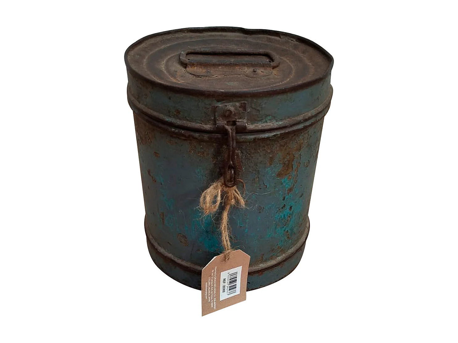 Fusto in metallo blu 24x24x24h