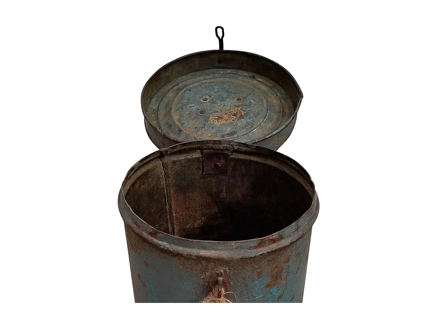 Fusto in metallo blu 24x24x24h