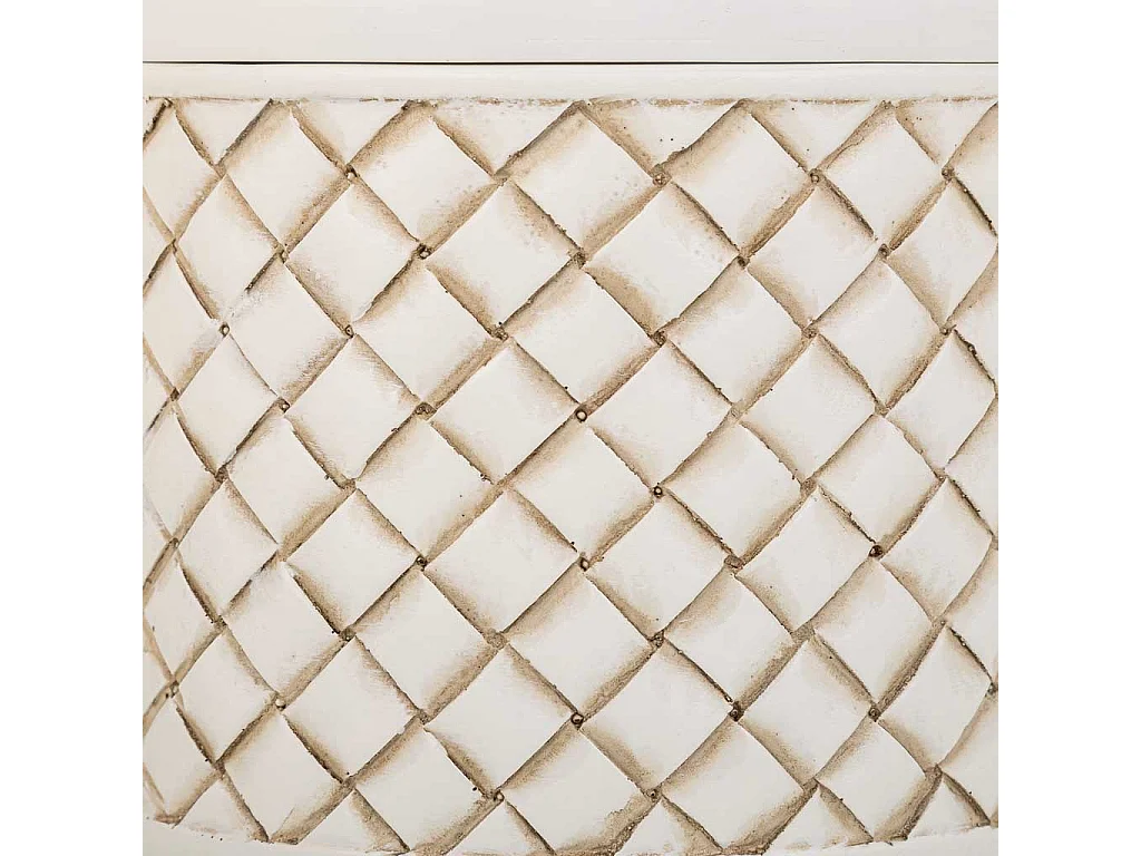 Caja Joyero de poliresina blanca 17,5x17,5x13