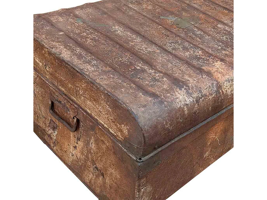 Mala de metal marrom 71x49x33