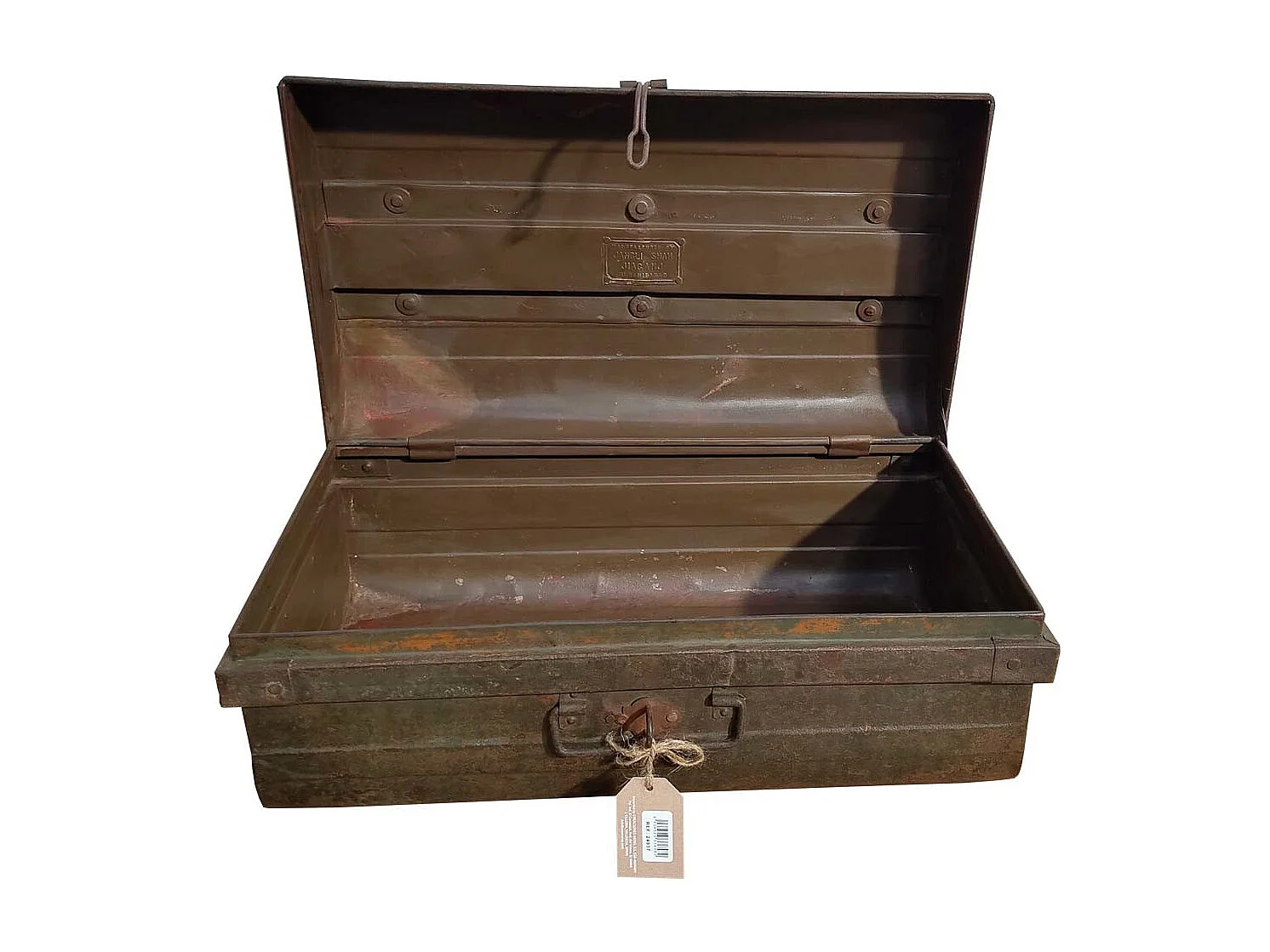 Valise en métal marron 61x36x23h