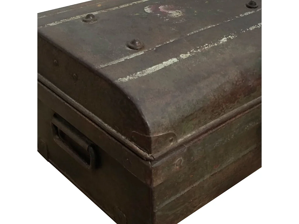 Valise en métal marron 61x36x23h