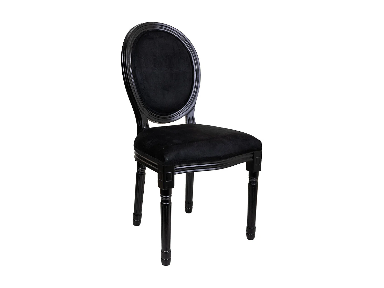 Chaise en bois noir 48x46x96h