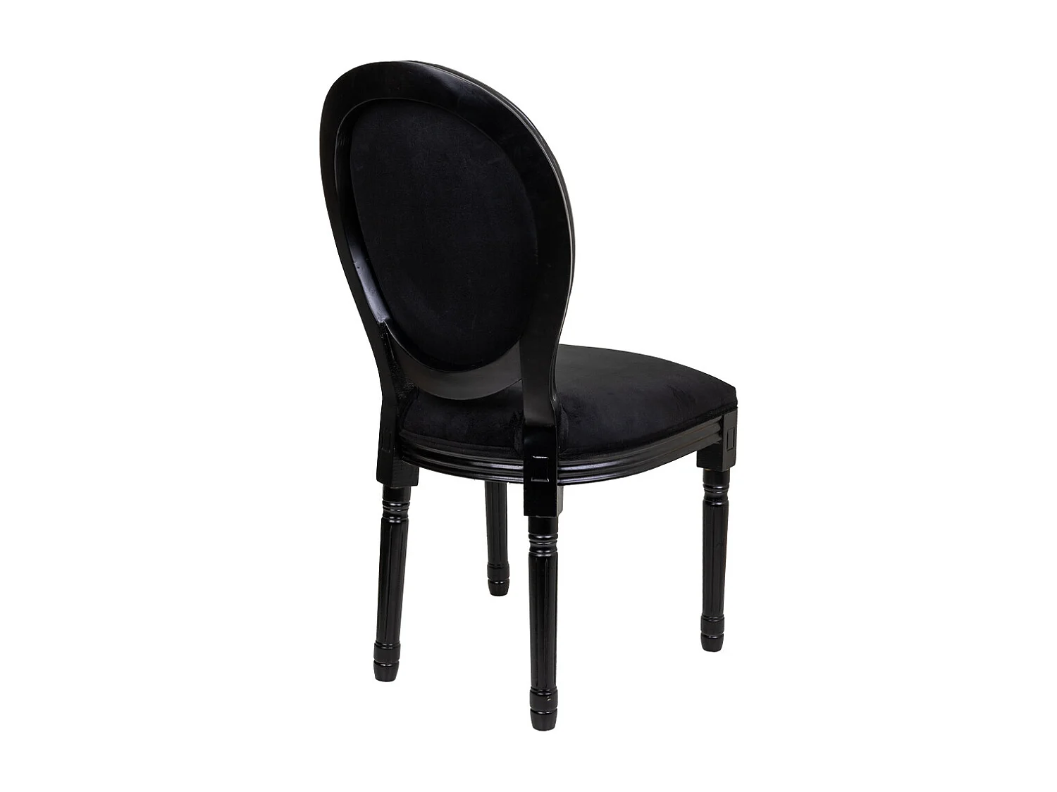 Chaise en bois noir 48x46x96h