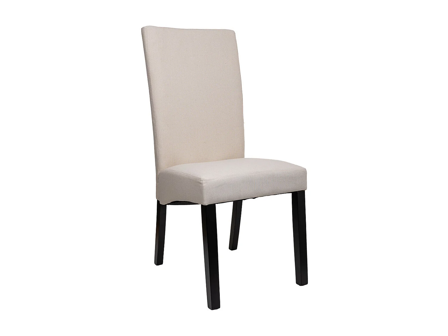 Cadeira estofada de madeira creme 49x48x42/102