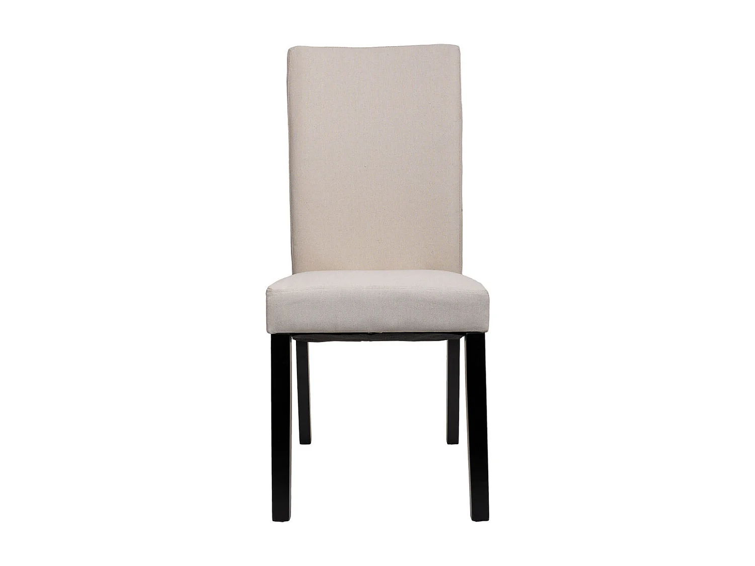 Cadeira estofada de madeira creme 49x48x42/102