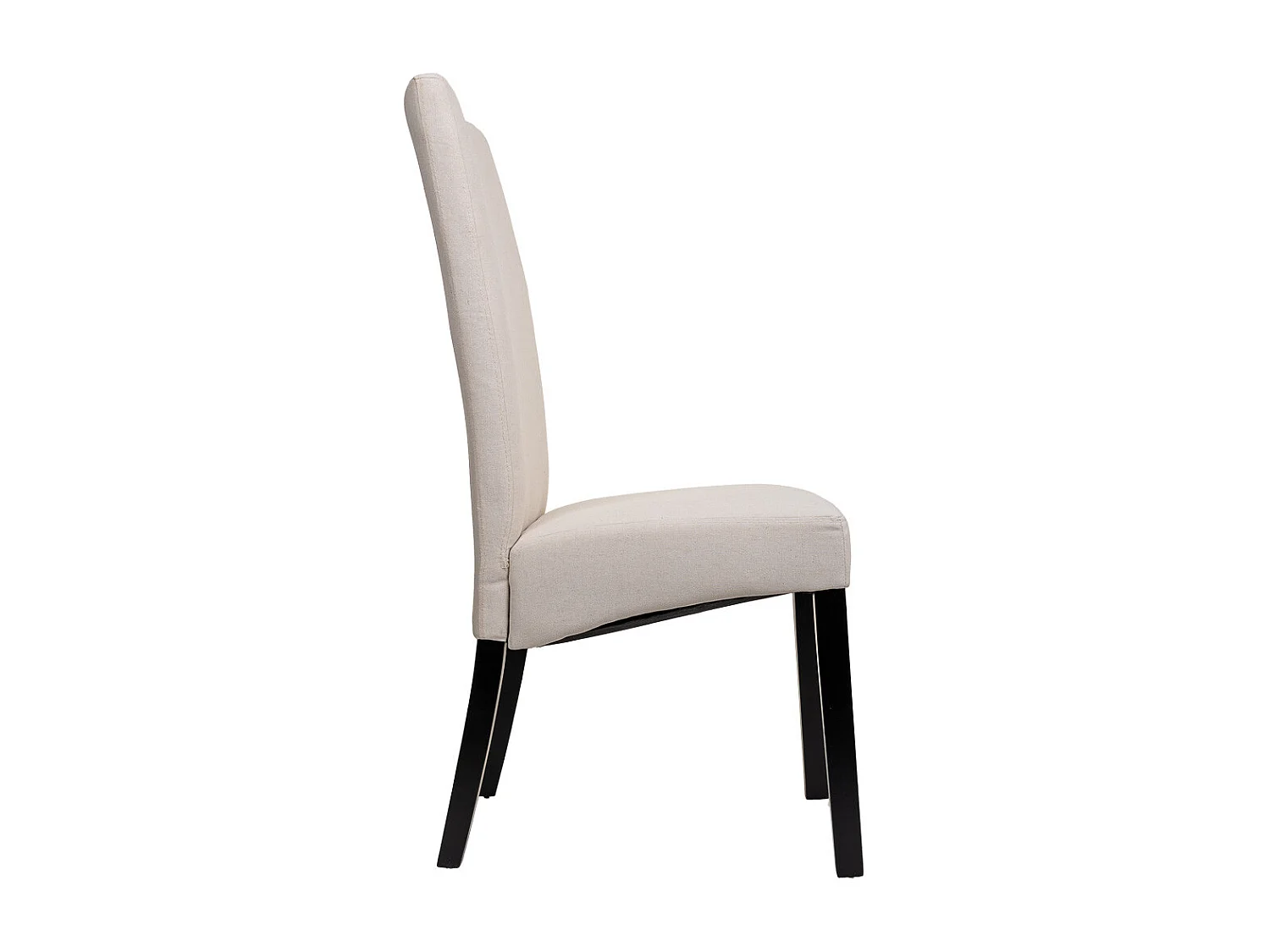 Cadeira estofada de madeira creme 49x48x42/102