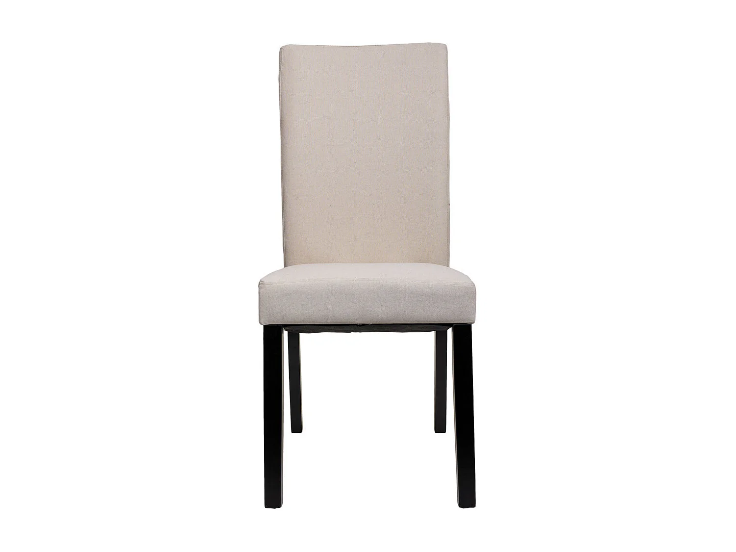 Cadeira estofada de madeira creme 49x48x42/102