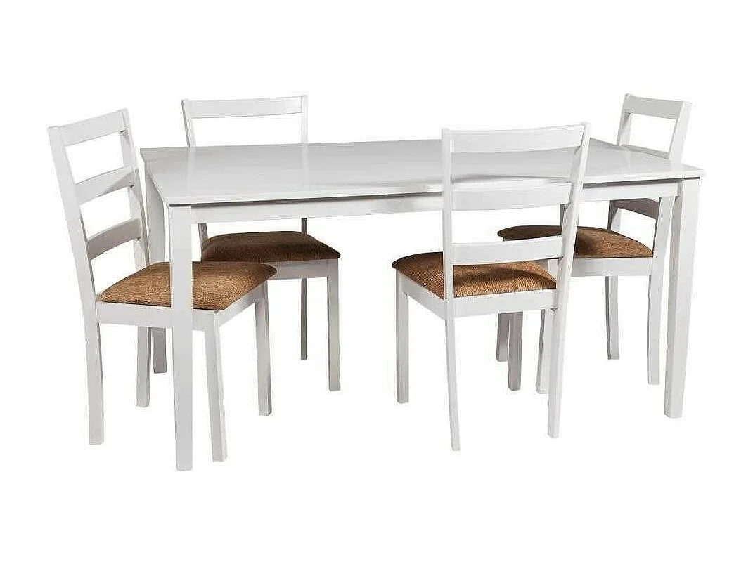 Cadeira de madeira branca 44x52x95