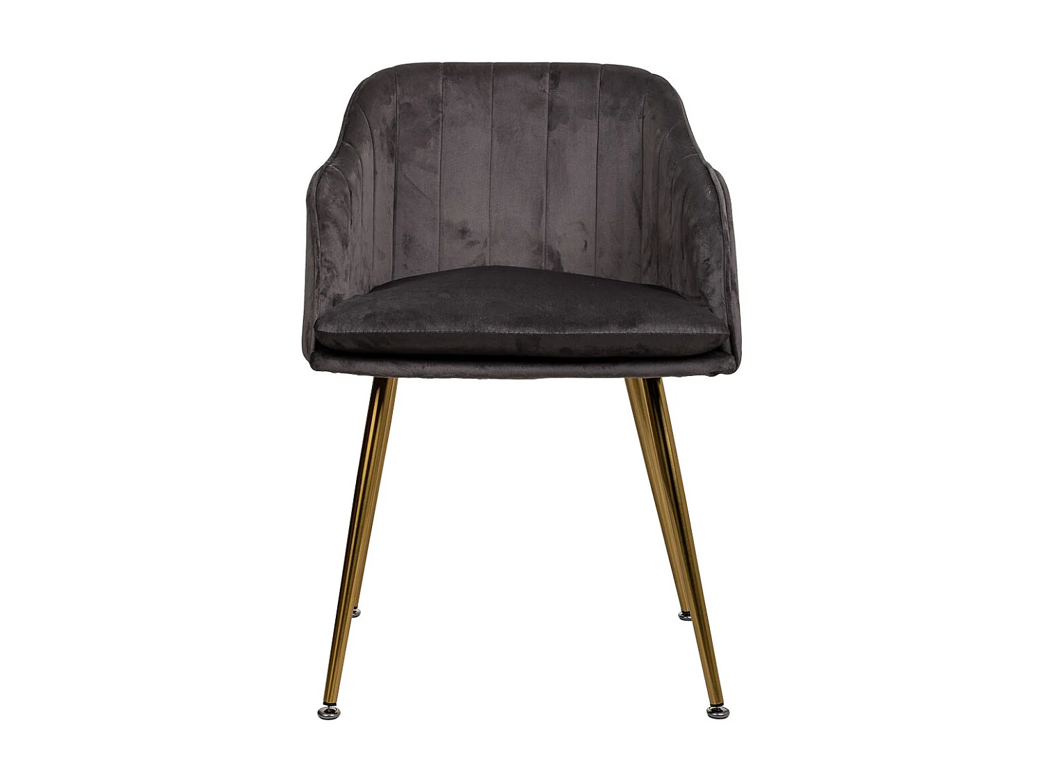 Sedia in legno imbottita grigia 55x56x48/78h