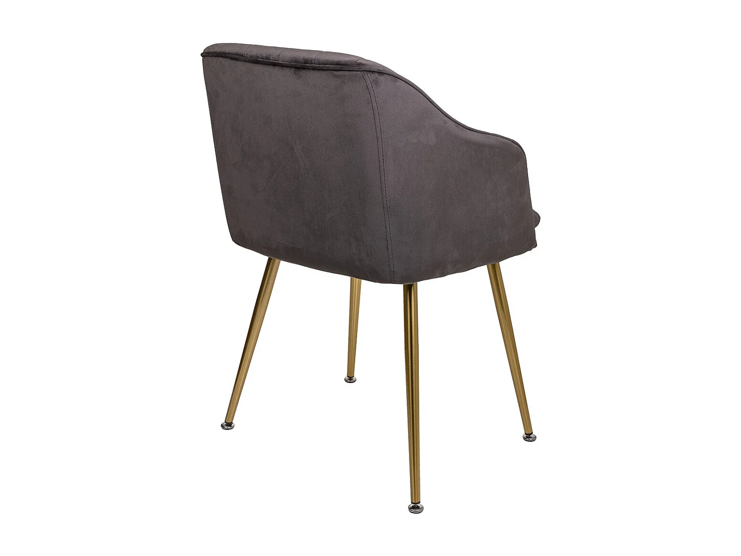 Sedia in legno imbottita grigia 55x56x48/78h