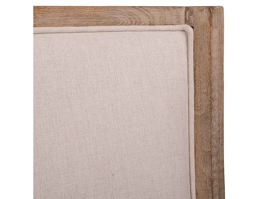 Cremefarbener gepolsterter Holzstuhl 54x59x50/97h cm