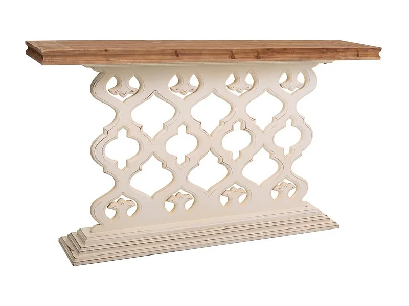 Sedia in legno imbottita panna 54x59x50/97h