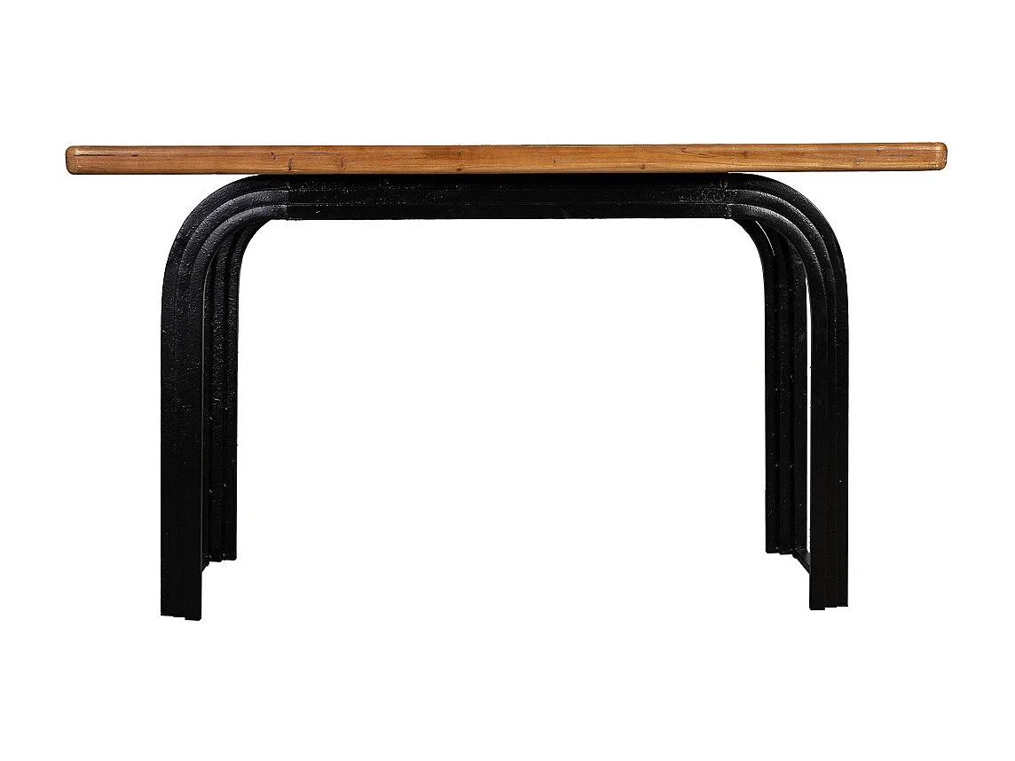 Stijlvolle en uniek comfortabele zwarte houten entree