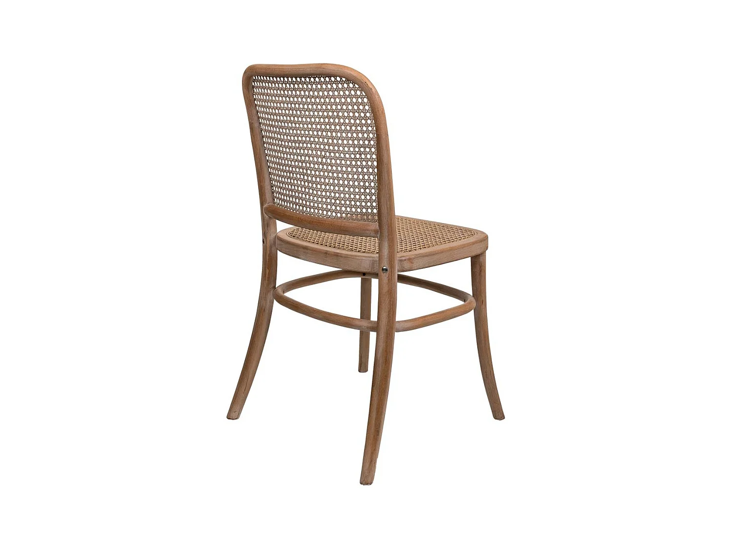 Silla de madera y rejilla marrón 44x40x48/83