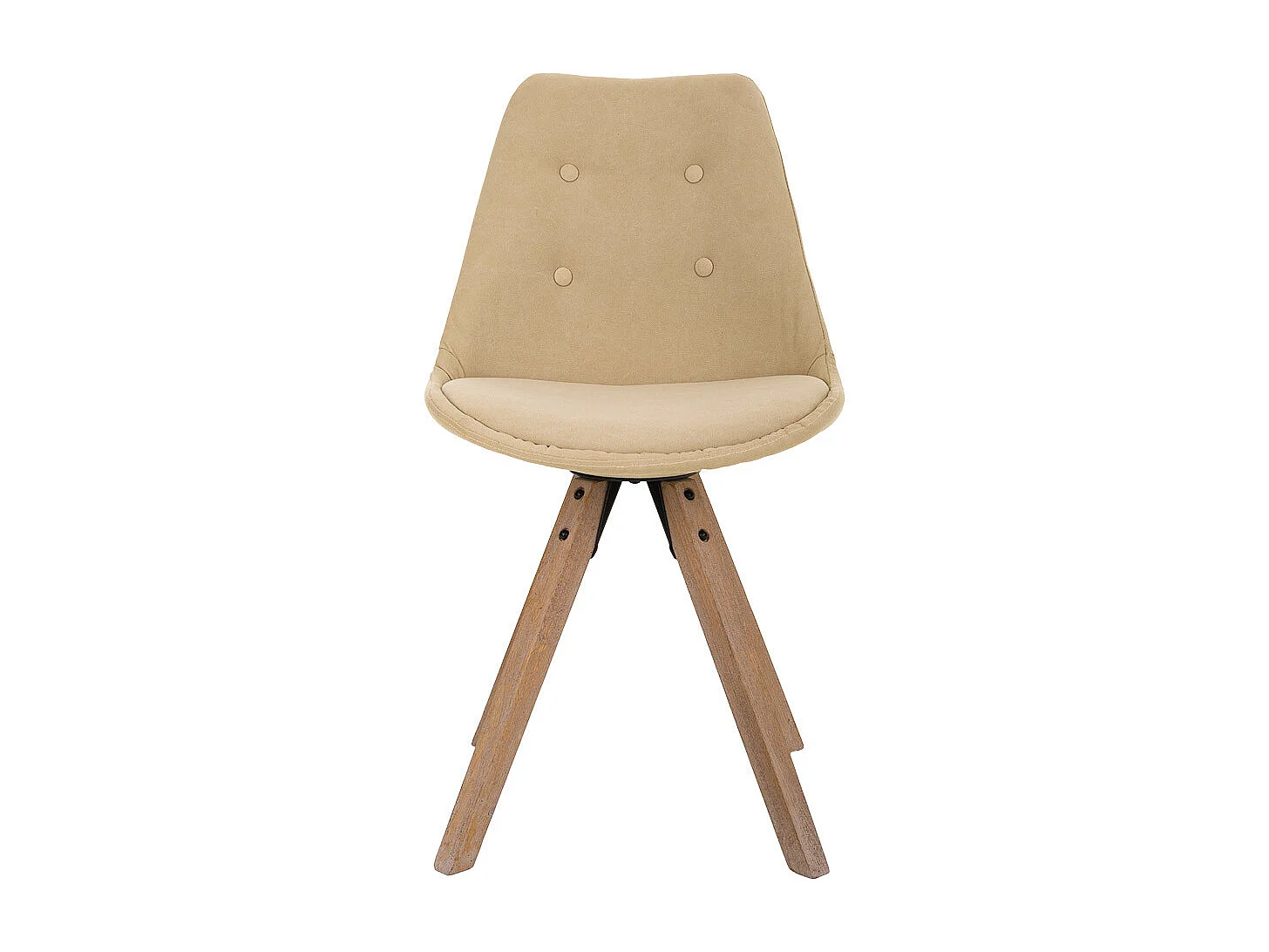 Chaise en bois couleur crème 48x44x47/84h