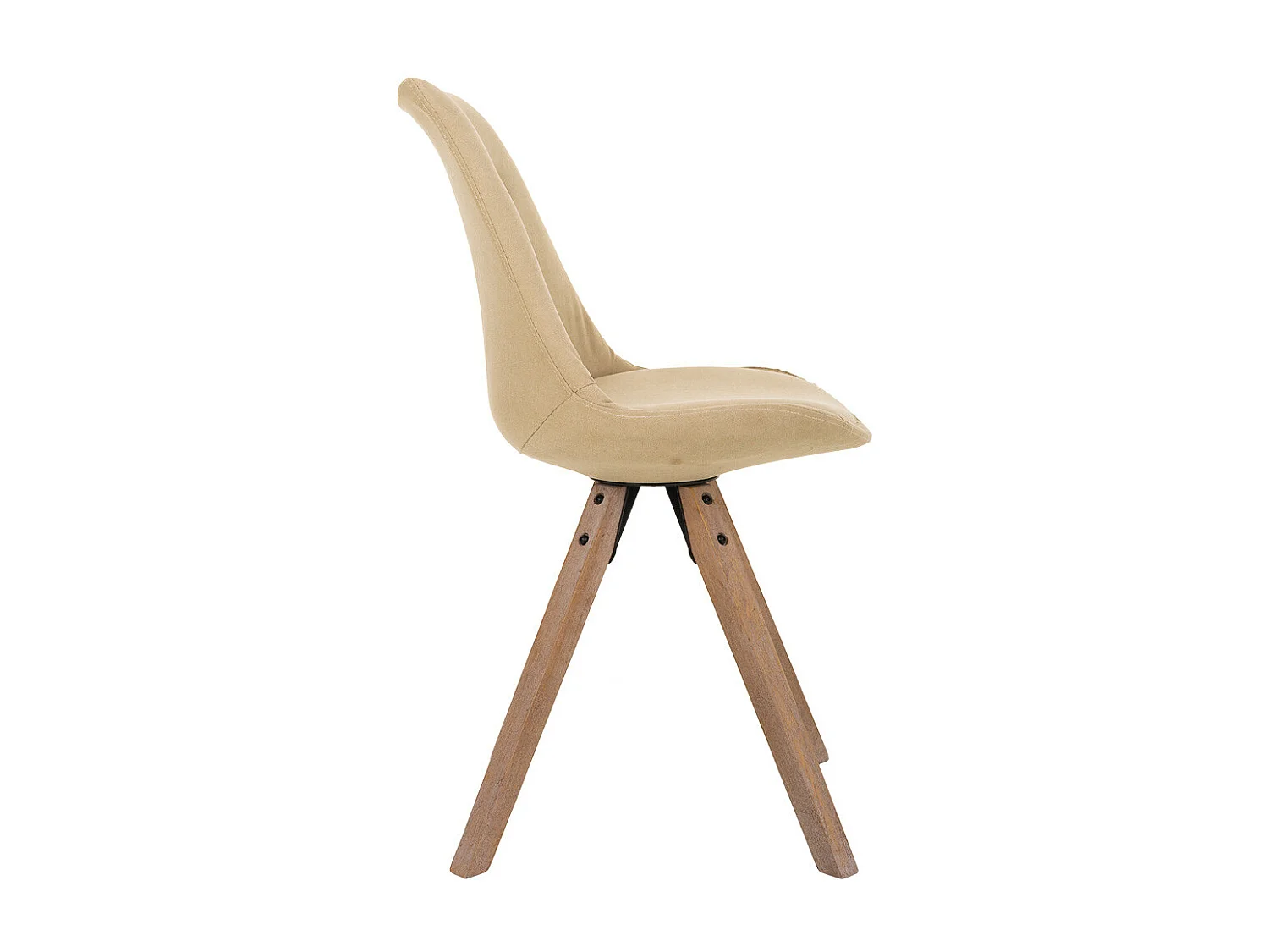 Chaise en bois couleur crème 48x44x47/84h