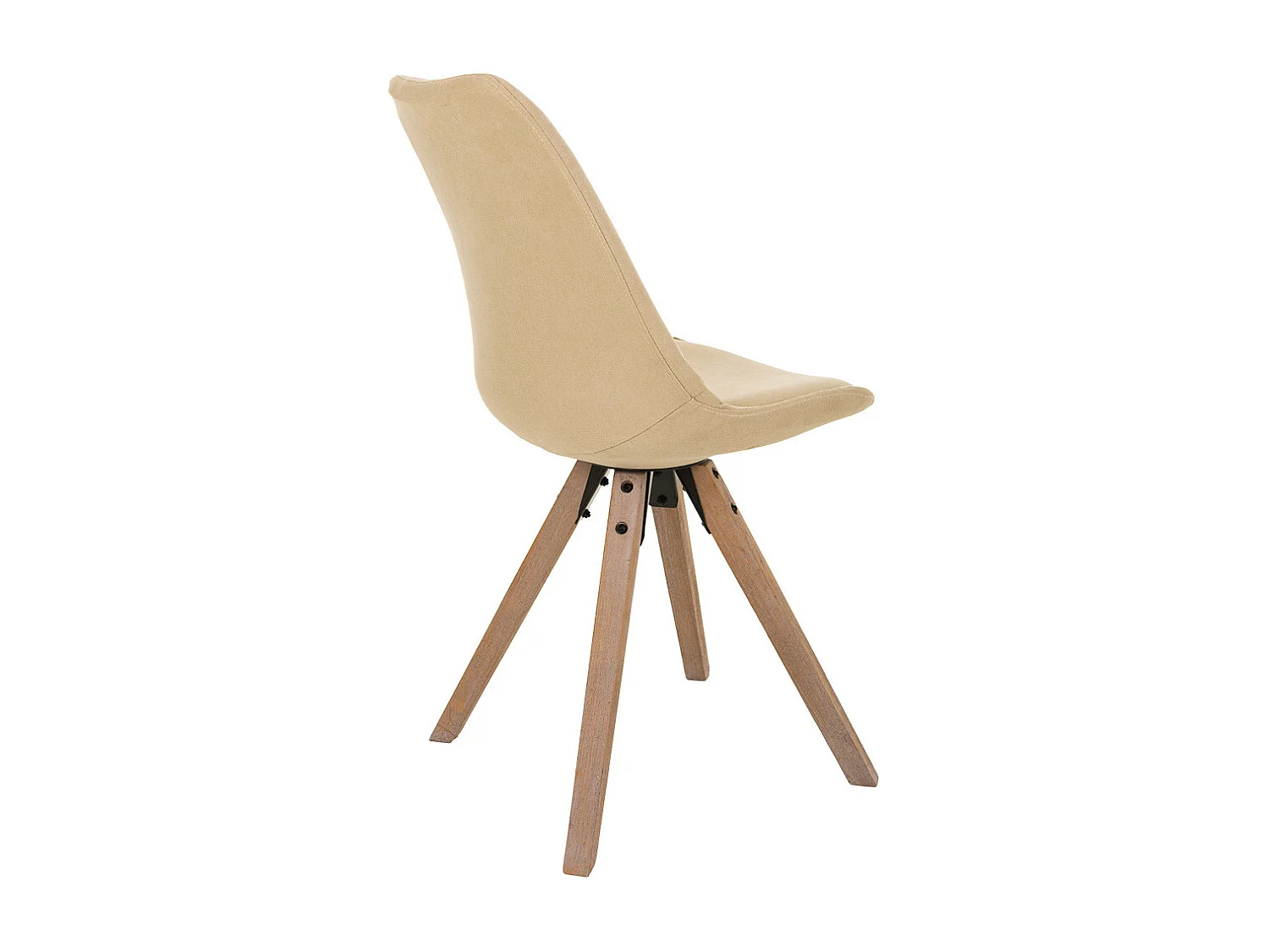 Chaise en bois couleur crème 48x44x47/84h