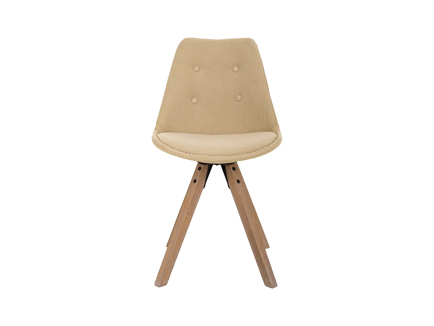 Sedia in legno color panna 48x44x47/84h