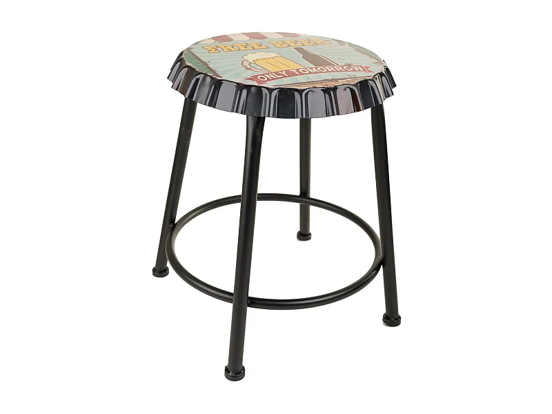 Rot gepolsterte goldene Metallbank 55x46x70h cm