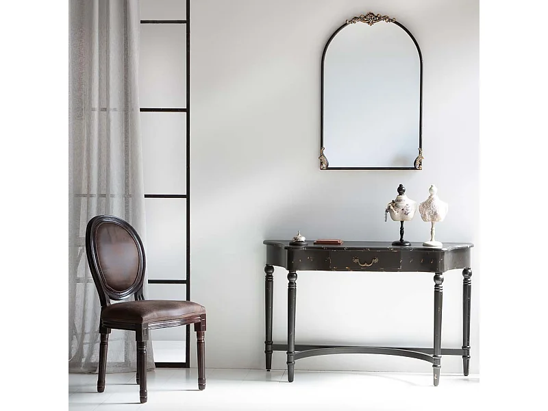 Cadeira de madeira marrom 48x46x96