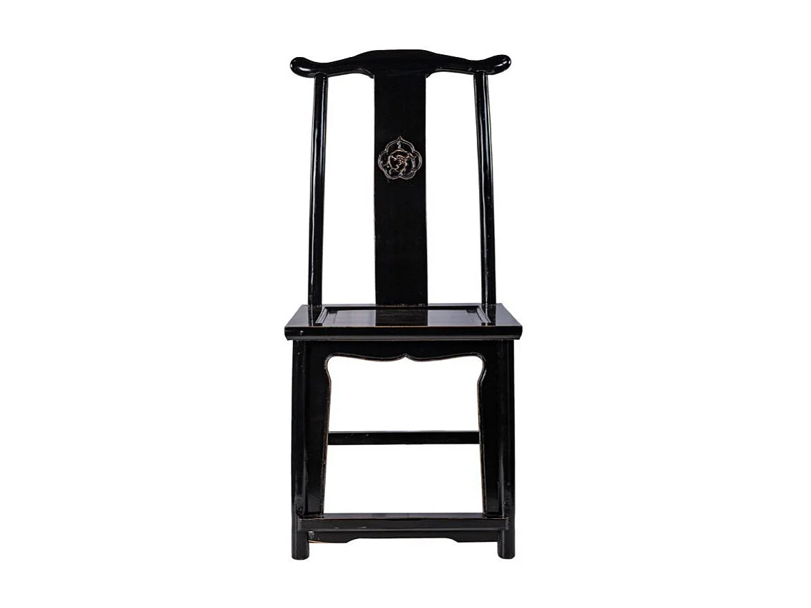 Cadeira de madeira preta 49x42x119/48