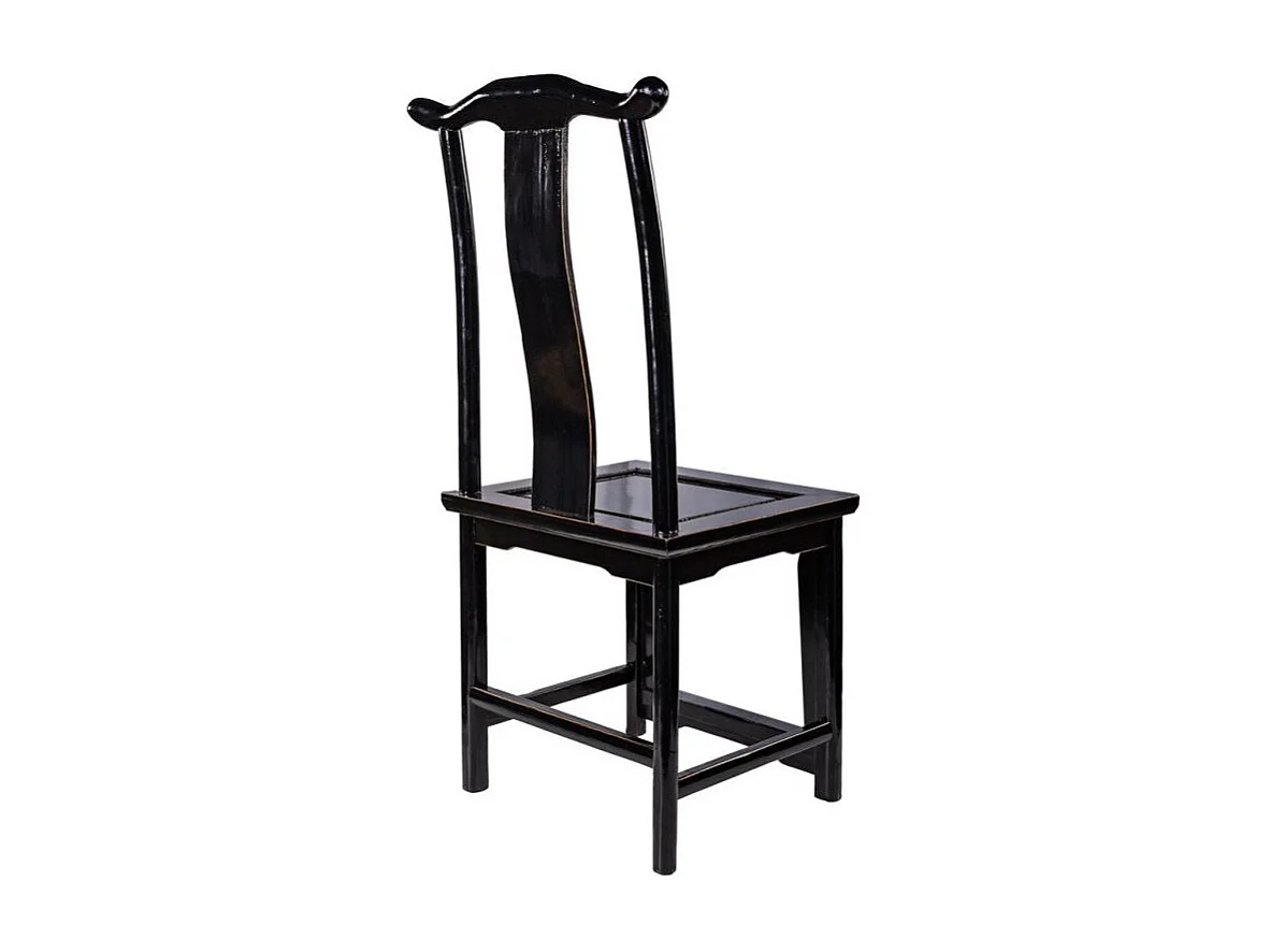 Cadeira de madeira preta 49x42x119/48