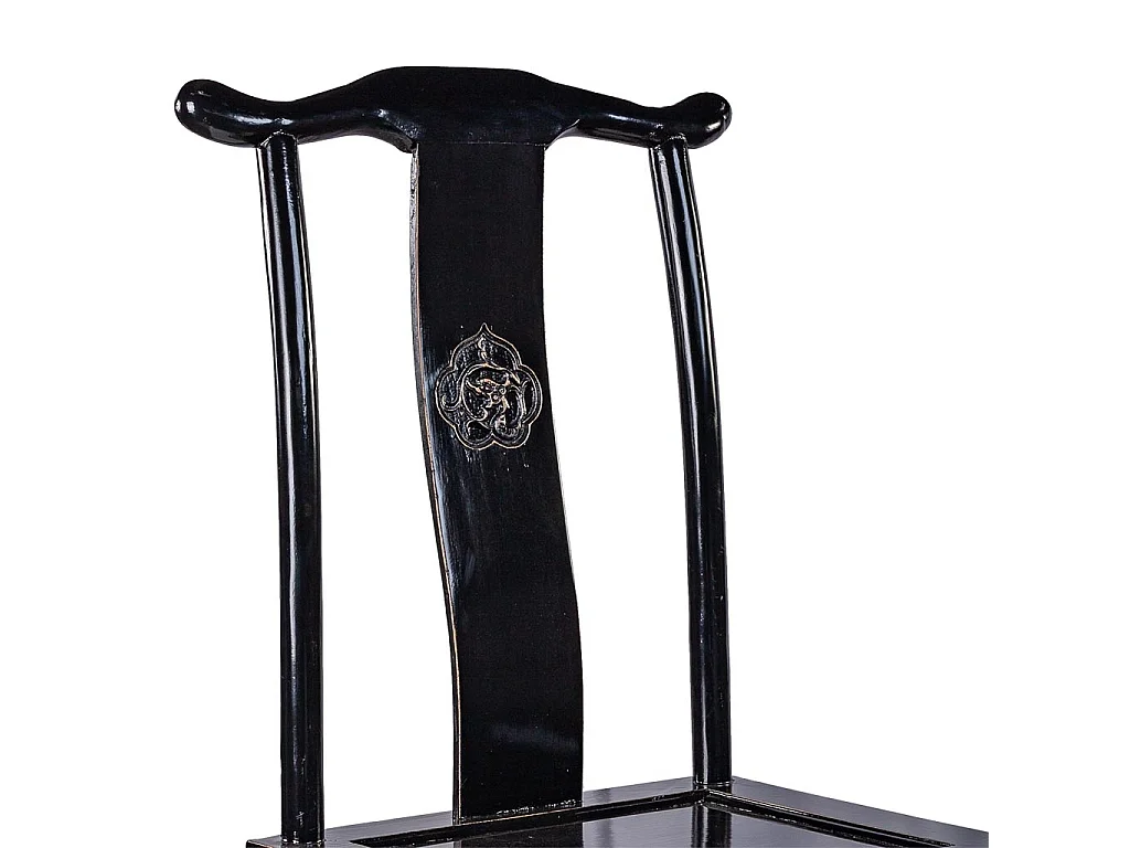 Cadeira de madeira preta 49x42x119/48