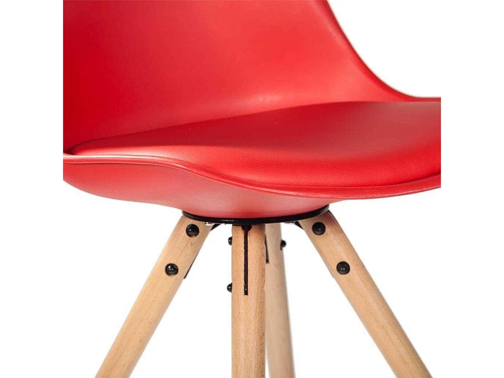 Roter Polypropylenstuhl 54x48x83/48h cm