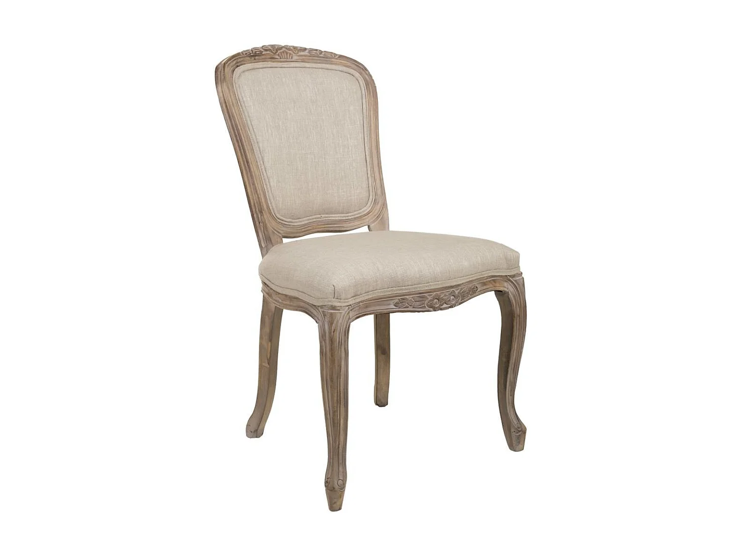 Cadeira estofada de madeira cinza 52x49x52/86