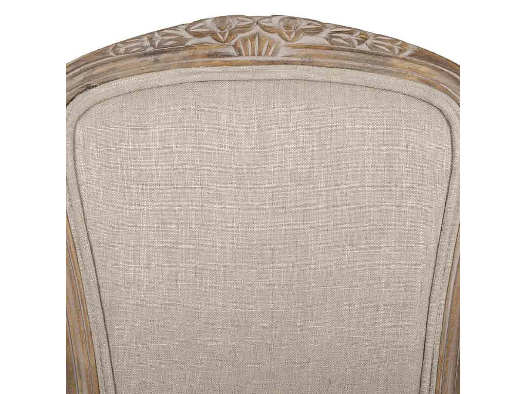 Cadeira estofada de madeira cinza 52x49x52/86