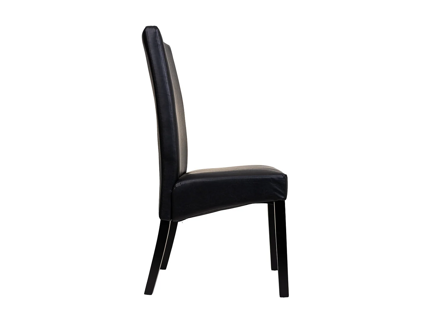 Cadeira estofada de madeira preta 49x48x42/102