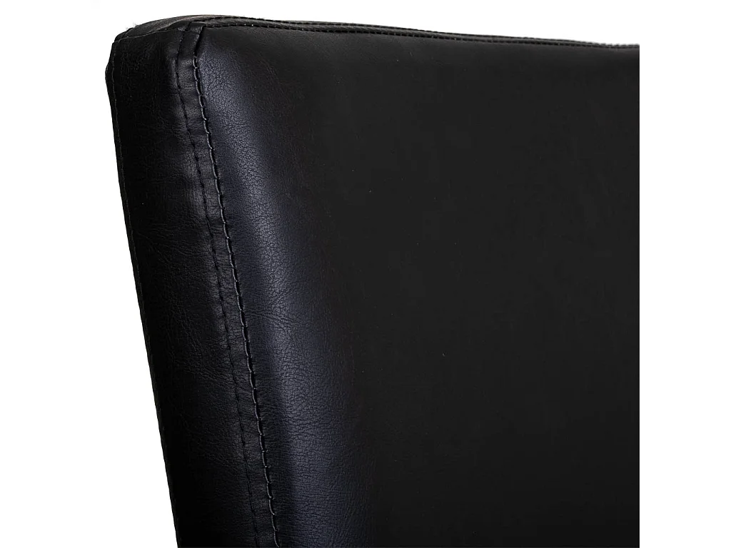 Cadeira estofada de madeira preta 49x48x42/102