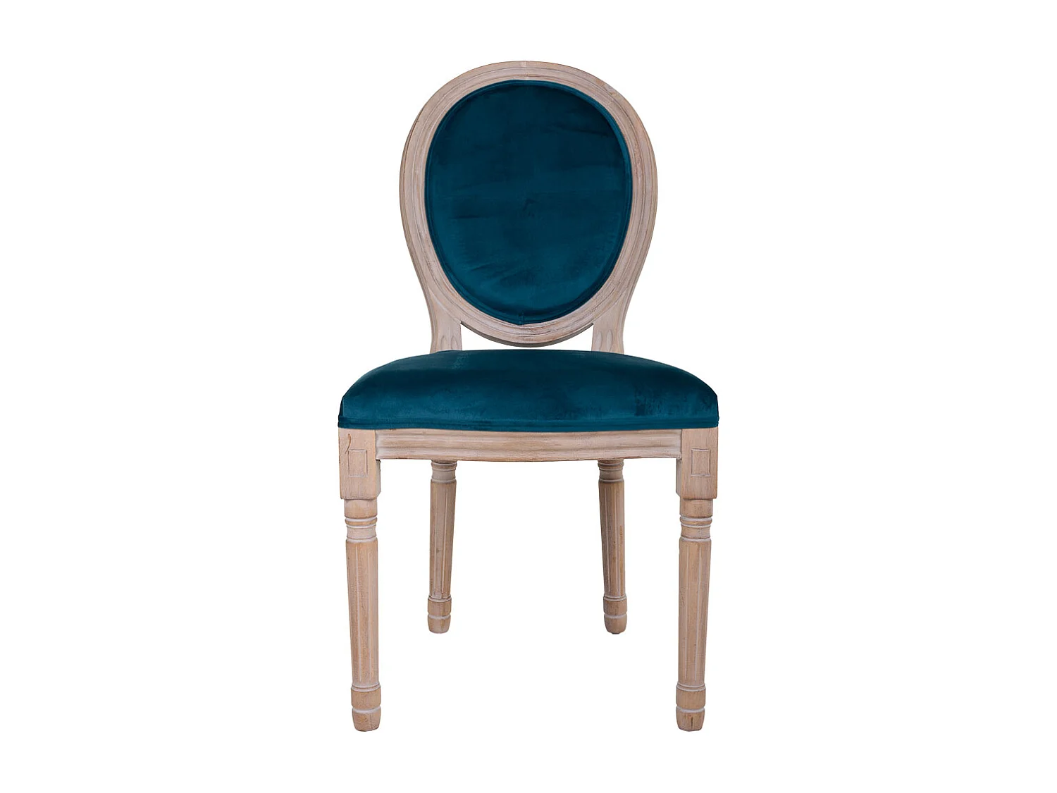 Grau gepolsterter Holzstuhl 48x46x48/96h cm