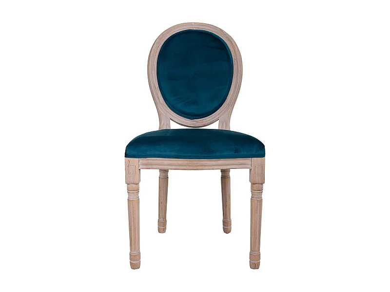 Chaise grise en bois rembourrée 48x46x48/96h