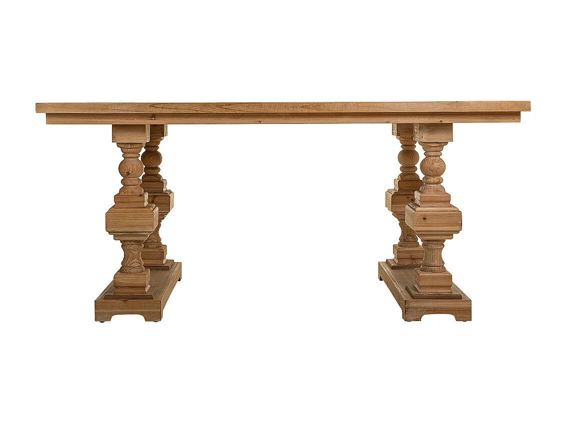 Brauner Wohnzimmertisch aus Holz 180x90x80h cm