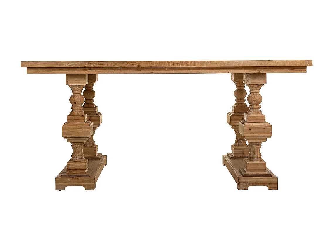 Brauner Wohnzimmertisch aus Holz 180x90x80h cm