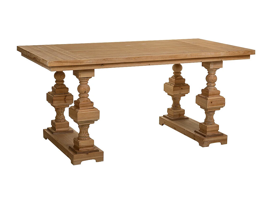 Tavolo da soggiorno in legno marrone 180x90x80h