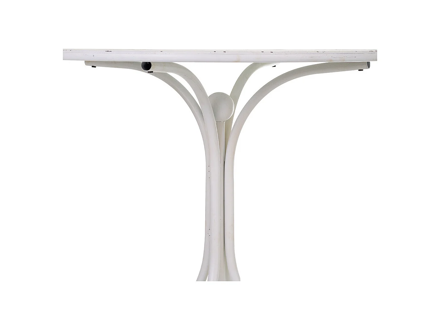 Table en métal blanc 80x80x78h
