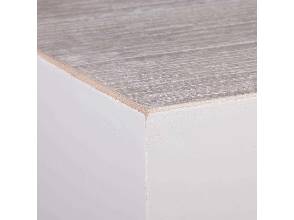 Mesa de madera y metal 160x80x80