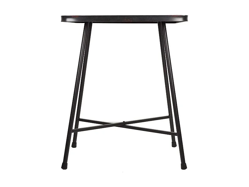 Quadratischer schwarzer Metalltisch 60x60x77h cm