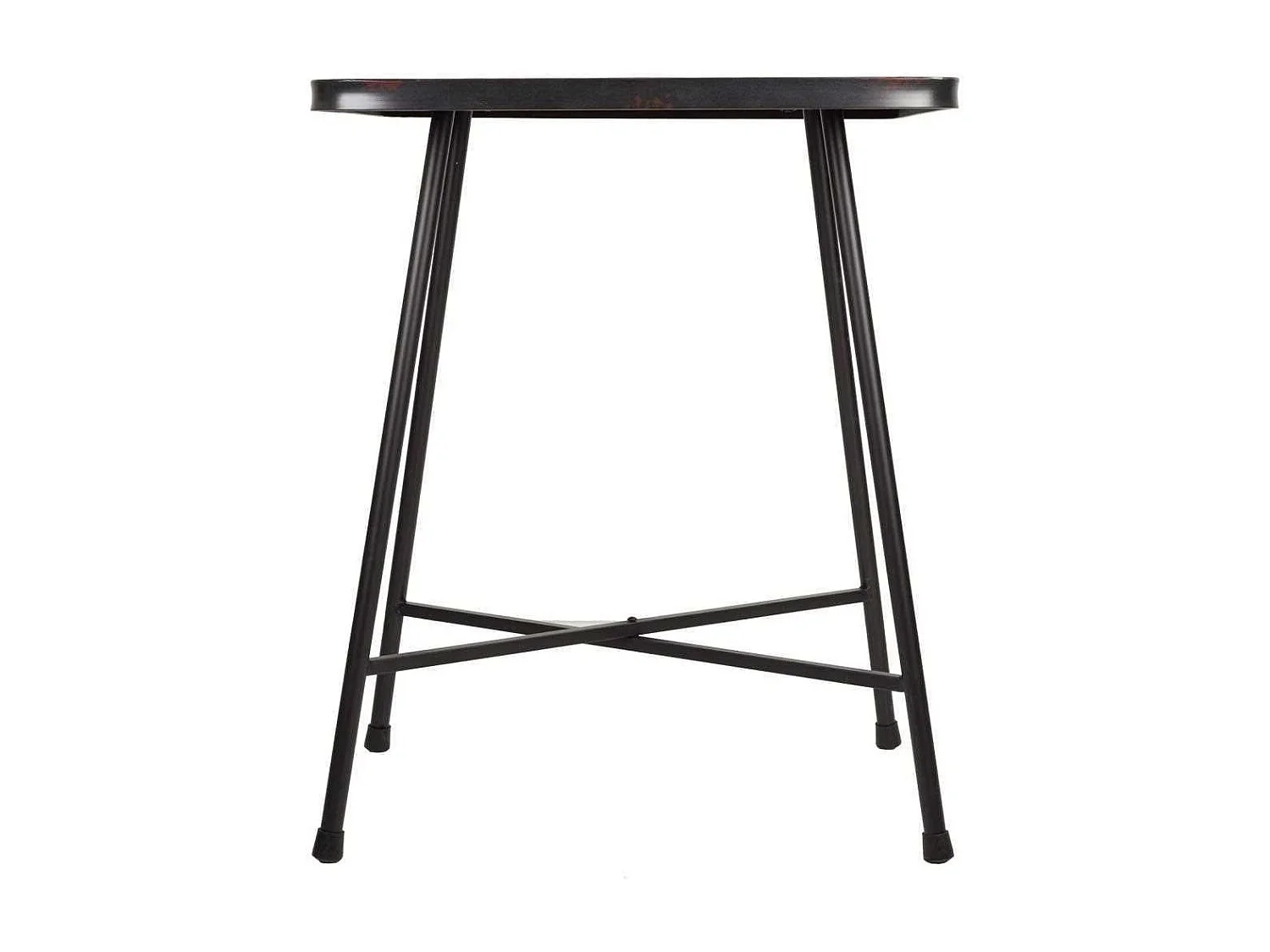 Quadratischer schwarzer Metalltisch 60x60x77h cm