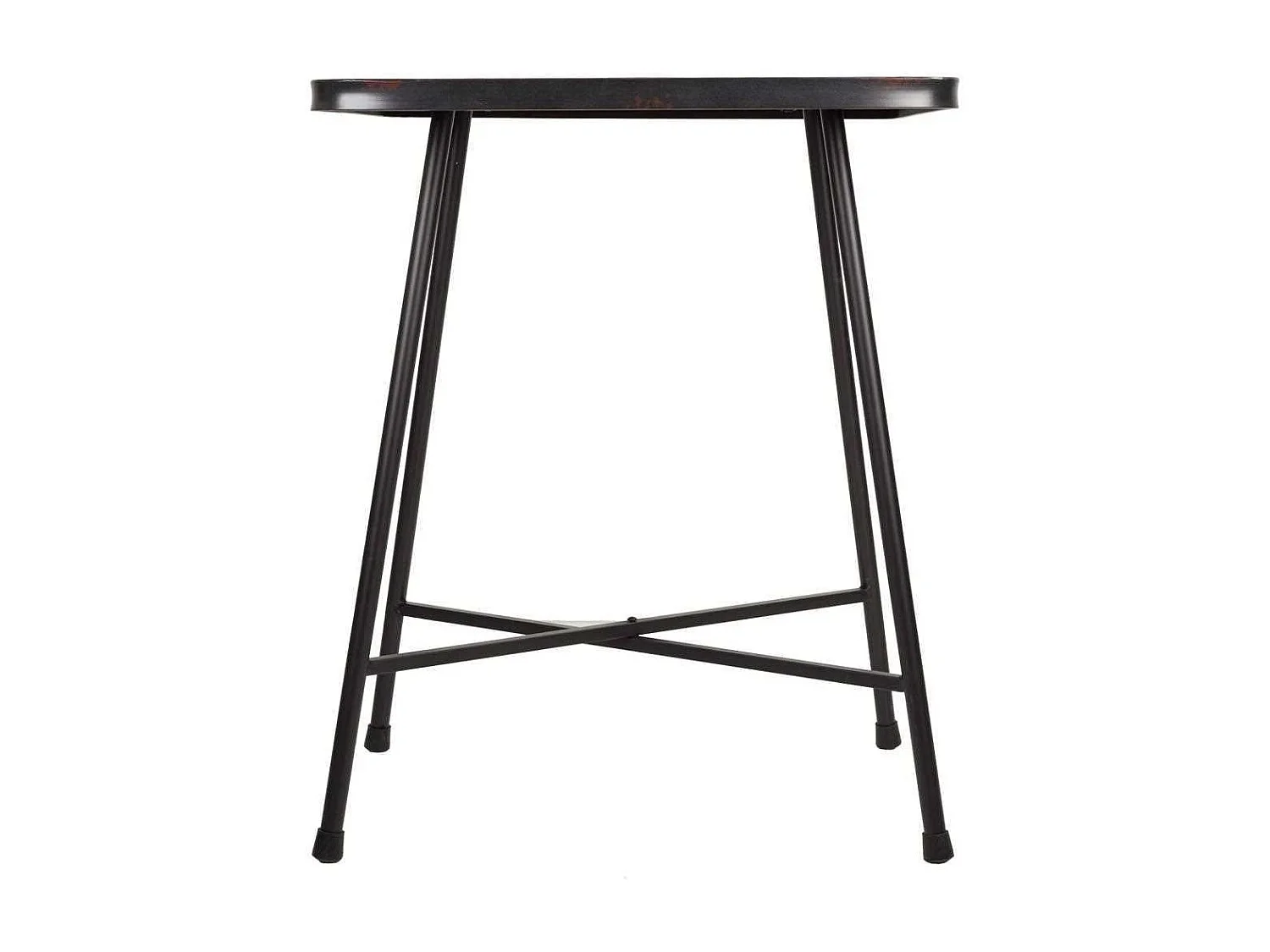 Quadratischer schwarzer Metalltisch 60x60x77h cm