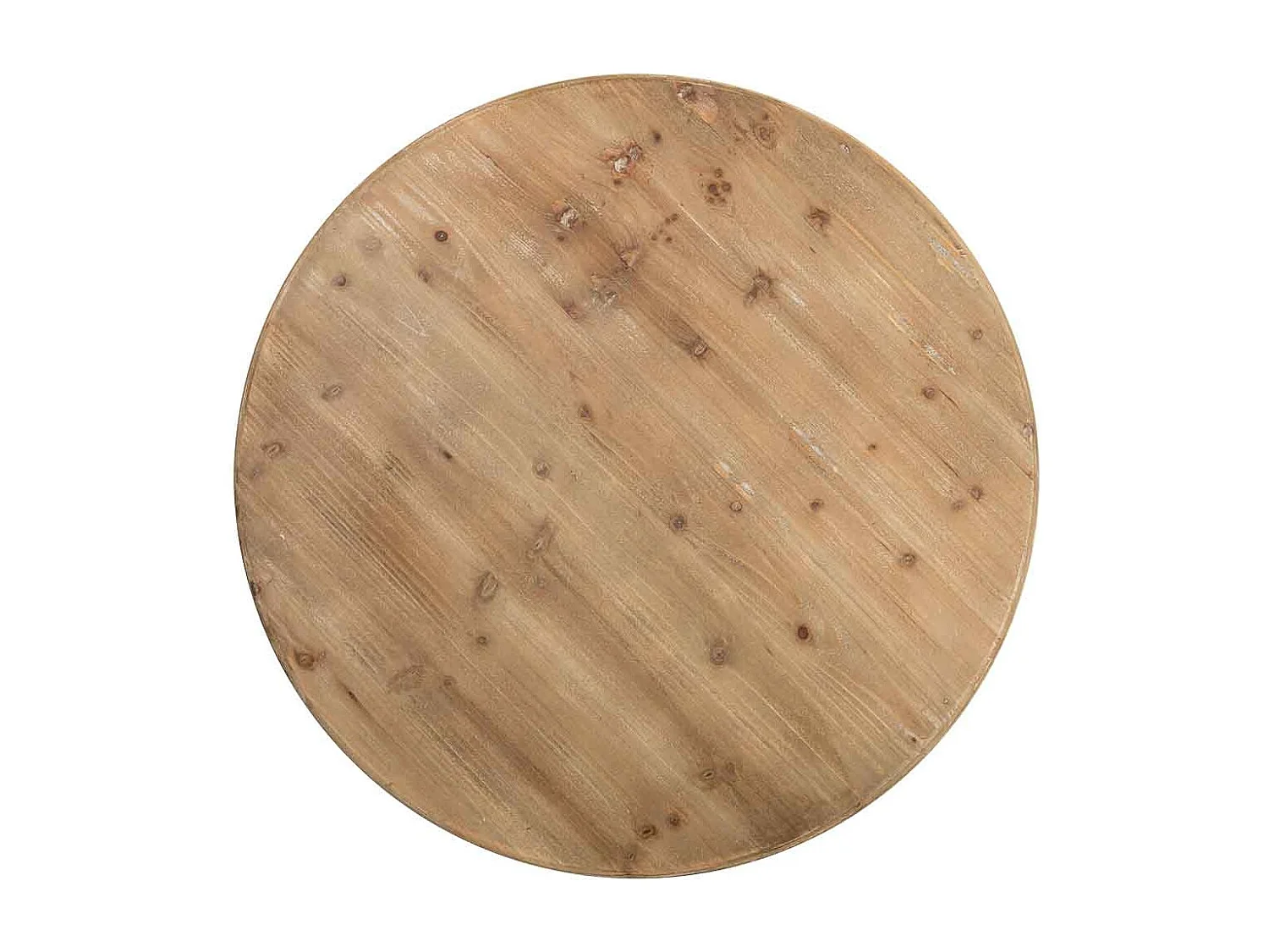 Tavolo in legno e metallo finitura invecchiata 79,5x79,5x80